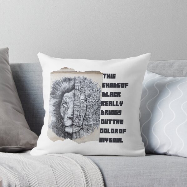 Item preview, this shade of black really brings out the color of my soul ,Lion Black quote designed and sold by FLOWER--ART.