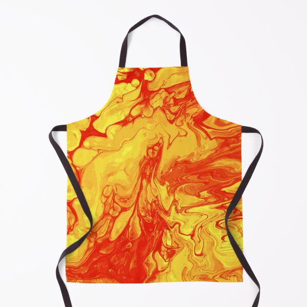 Aperçu de l'œuvre Vivid Orange Palette 3 Marble Fluid  Art  créée et vendue par Janzay.