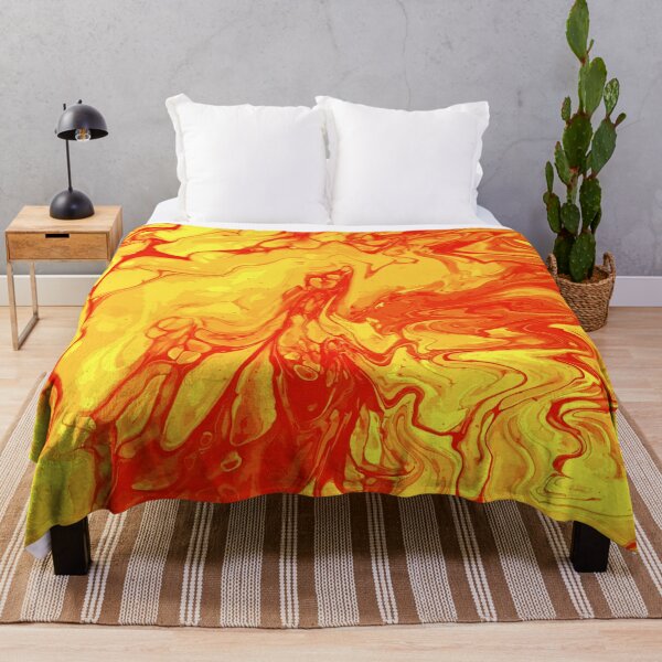 Item preview, Vivid Orange Palette 3 Marble Fluid Art designed and sold by Janzay.