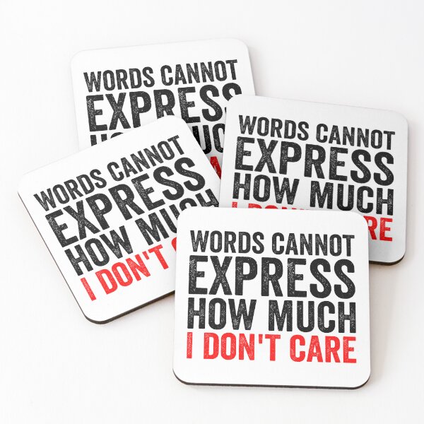 Item preview, Words Cannot Express How Much I Don't Care designed and sold by Easy-Teezy.