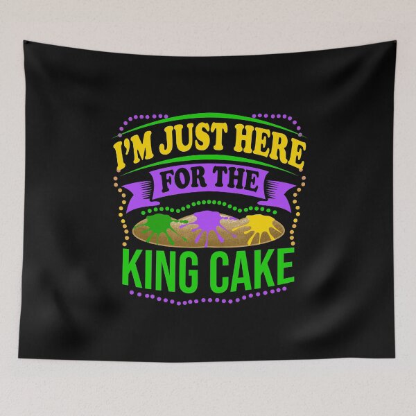 Item preview, Im Just Here For The King Cake - Mardi Gras designed and sold by Meliafroggy.