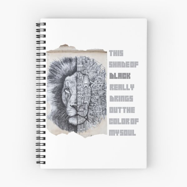 Item preview, this shade of black really brings out the color of my soul ,Lion, Black quote designed and sold by FLOWER--ART.