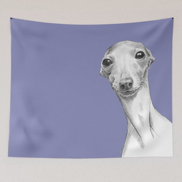 Item preview, Italian Greyhound Dog Portrait Cute Funny Sketch Art designed and sold by edrawings38.