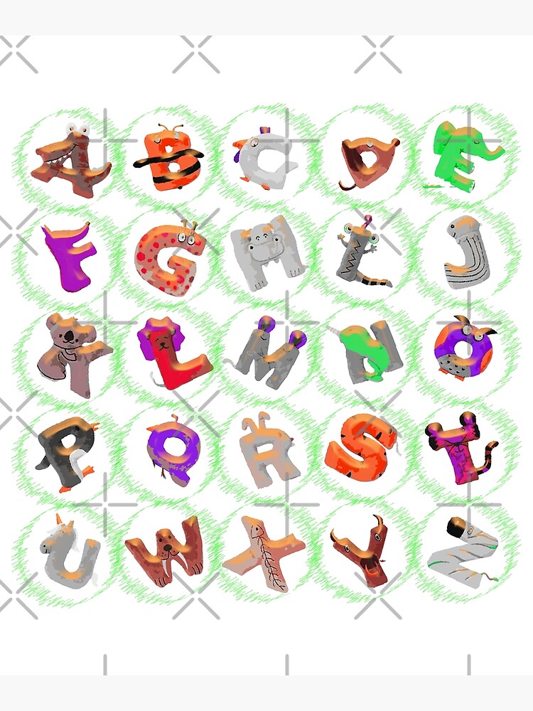 Scratch Alphabet lore Font Version 