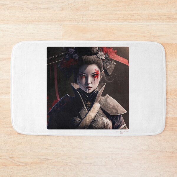 Item preview, Portrait in Ink Splash of Samurai Woman - 01 designed and sold by Mitch-Angelo.