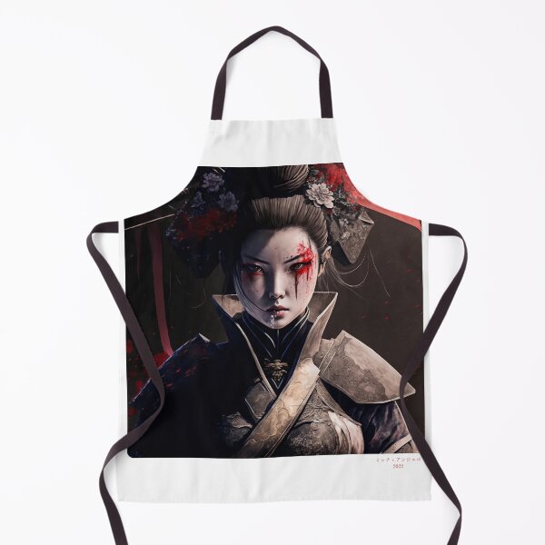 Item preview, Portrait in Ink Splash of Samurai Woman - 01 designed and sold by Mitch-Angelo.
