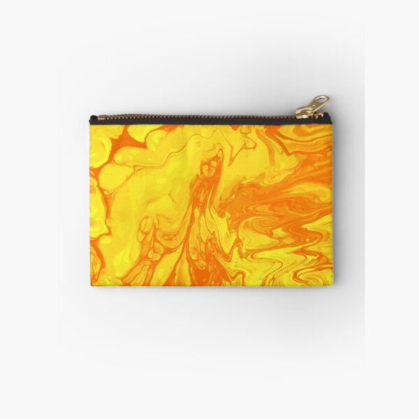 Artikelvorschau, Vivid Orange Palette 4 Marble Fluid  Art  entworfen und verkauft von Janzay.
