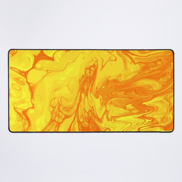 Aperçu de l'œuvre Vivid Orange Palette 4 Marble Fluid Art créée et vendue par Janzay.