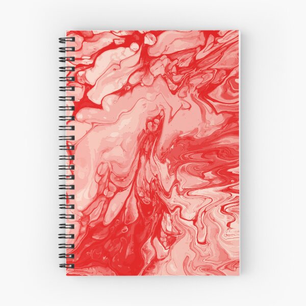 Artikelvorschau, Vivid Orange Palette 5 Marble Fluid  Art  entworfen und verkauft von Janzay.