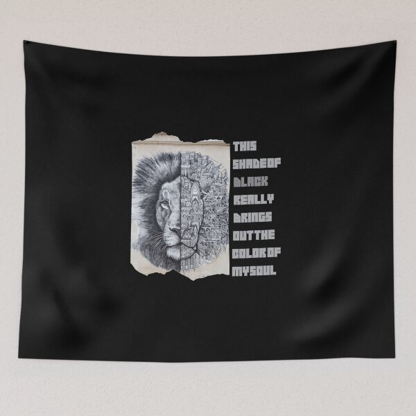 Item preview, this shade of black really brings out the color of my soul ,Lion, Black quote 1 designed and sold by FLOWER--ART.