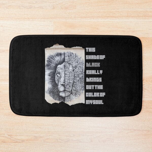 Item preview, this shade of black really brings out the color of my soul ,Lion, Black quote 1 designed and sold by FLOWER--ART.