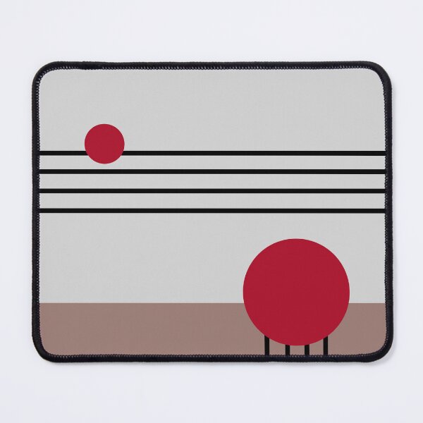 Item preview, Geometric abstract design with red circle designed and sold by HelenMarash.