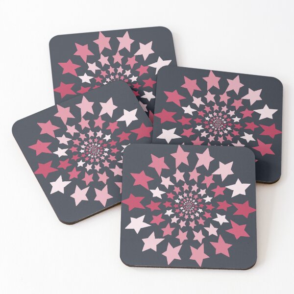 Item preview, Ever Decreasing Circles Viva Magenta Star Graphic designed and sold by ellenhenry.