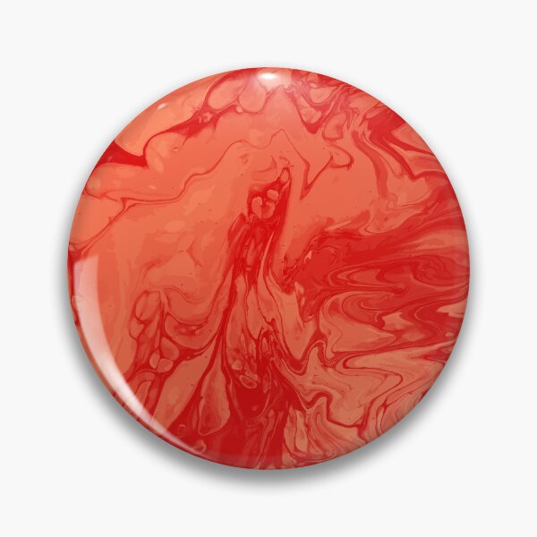 Aperçu de l'œuvre Vivid Orange Palette 6 Marble Fluid Art créée et vendue par Janzay.