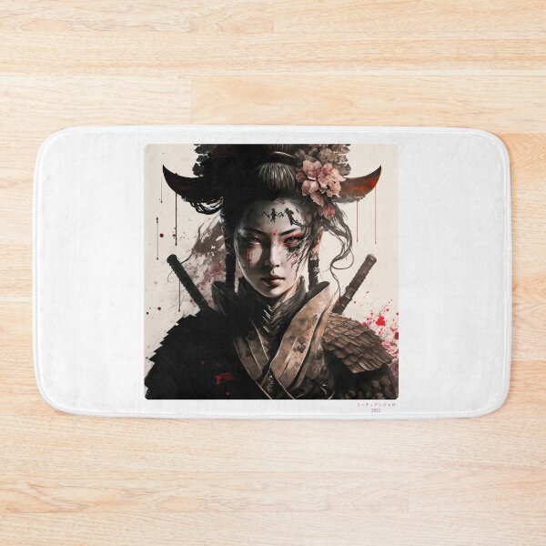 Item preview, Portrait in Ink Splash of Samurai Woman - 02 designed and sold by Mitch-Angelo.