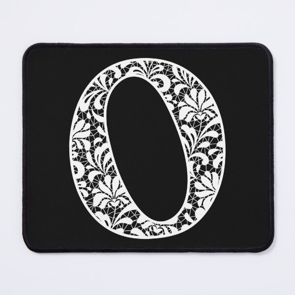 Item preview, The Letter O- White Lace Botanical Monogram designed and sold by Tasha-design.