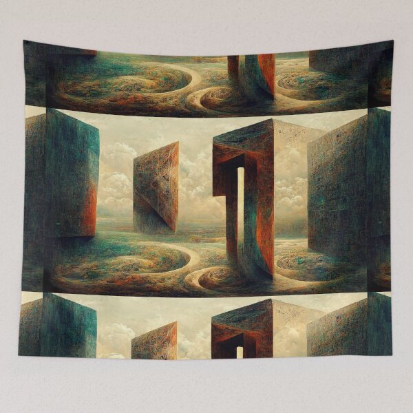 Item preview, Abstract futuristic colorful landscape. designed and sold by Maniock.