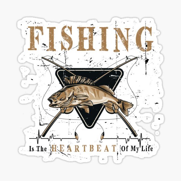 Fishing Is The Heartbeat Of My Life T-shirt Design