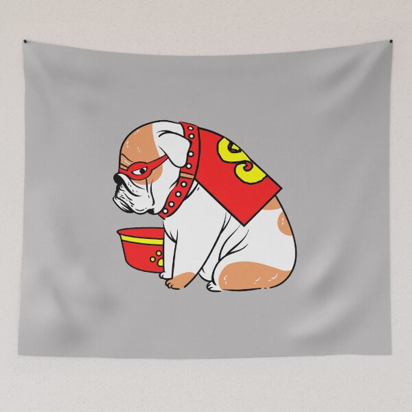 Item preview, Bulldog Superhero designed and sold by AMERICANCHEEZ.