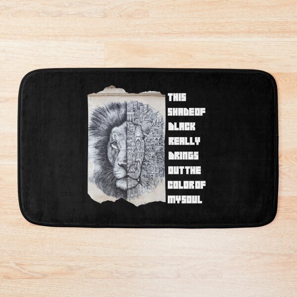 Item preview, this shade of black really brings out the color of my soul ,Lion, Black quote 2 designed and sold by FLOWER--ART.