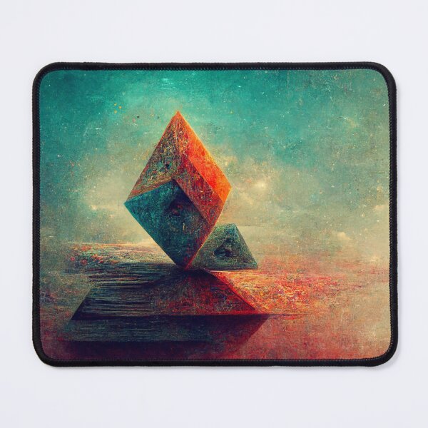 Item preview, Abstract futuristic colorful landscape stone. designed and sold by Maniock.