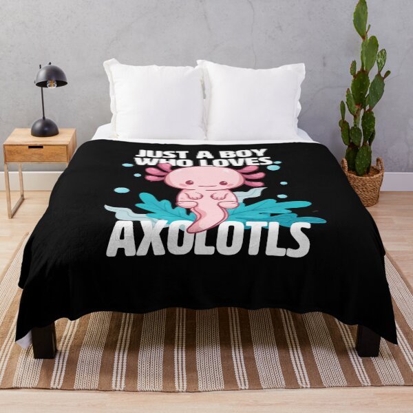Item preview, Just a Boy who loves Axolotls - Cute axolotl for boys designed and sold by BrainlabStudios.