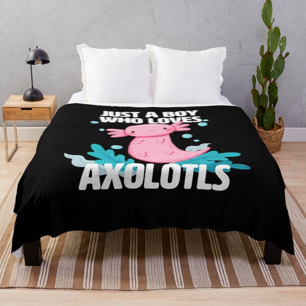 Item preview, Just a Boy who loves Axolotls - Cute axolotl for boys designed and sold by BrainlabStudios.