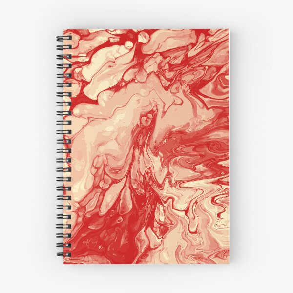 Aperçu de l'œuvre Vivid Orange Palette 9 Marble Fluid Art créée et vendue par Janzay.