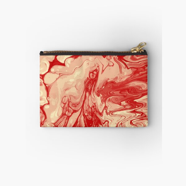 Aperçu de l'œuvre Vivid Orange Palette 9 Marble Fluid Art créée et vendue par Janzay.