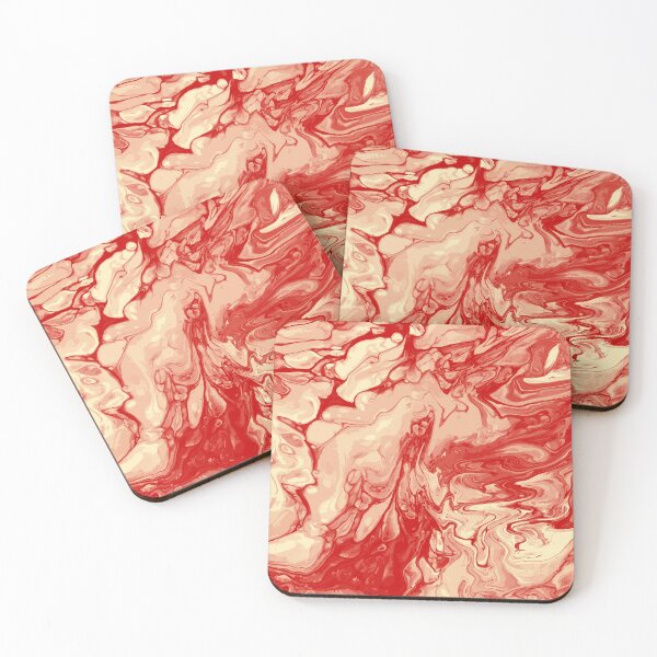 Artikelvorschau, Vivid Orange Palette 9 Marble Fluid  Art  entworfen und verkauft von Janzay.