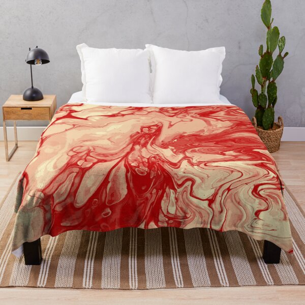 Artikelvorschau, Vivid Orange Palette 9 Marble Fluid Art entworfen und verkauft von Janzay.