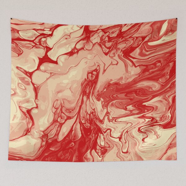 Item preview, Vivid Orange Palette 9 Marble Fluid Art designed and sold by Janzay.