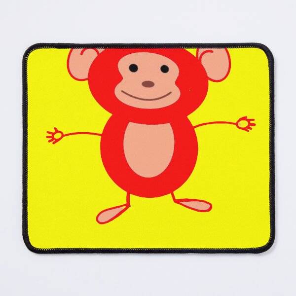 Aperçu de l'œuvre Singe Souriant - Rouge créée et vendue par Georg3e.