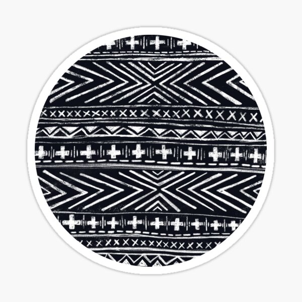 Mudcloth X and Cross Sticker