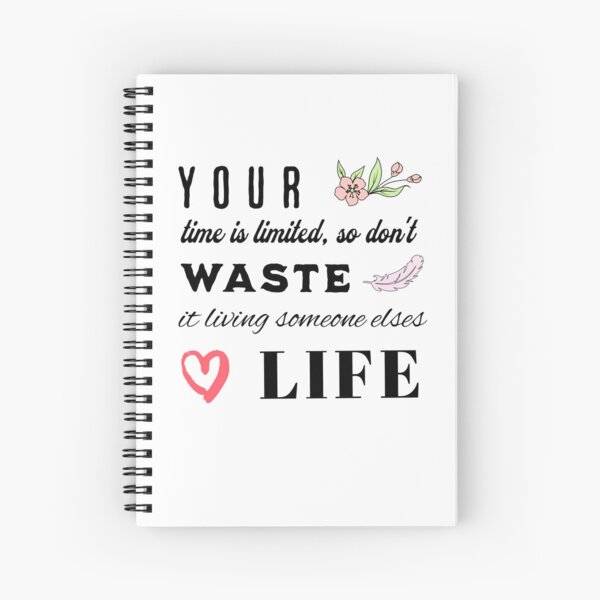 Item preview, Your time is limited motivational life quote black white color designed and sold by DrewStork.