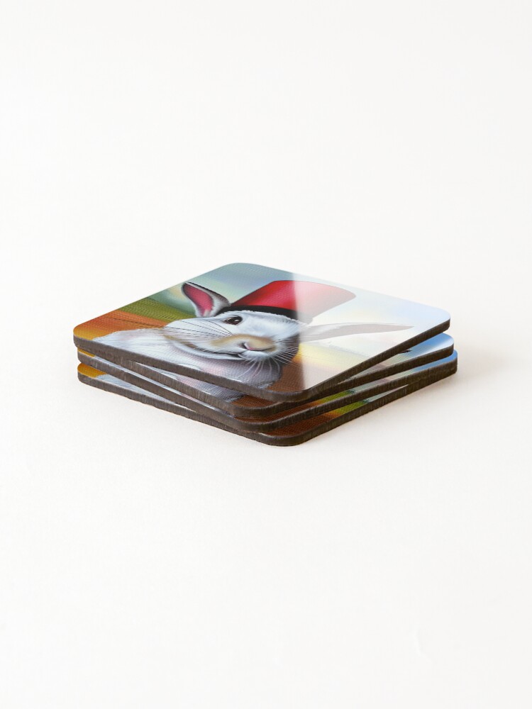 Thumbnail 4 of 5, Coasters (Set of 4), Mr. Rabbit designed and sold by AltenborgMedia.