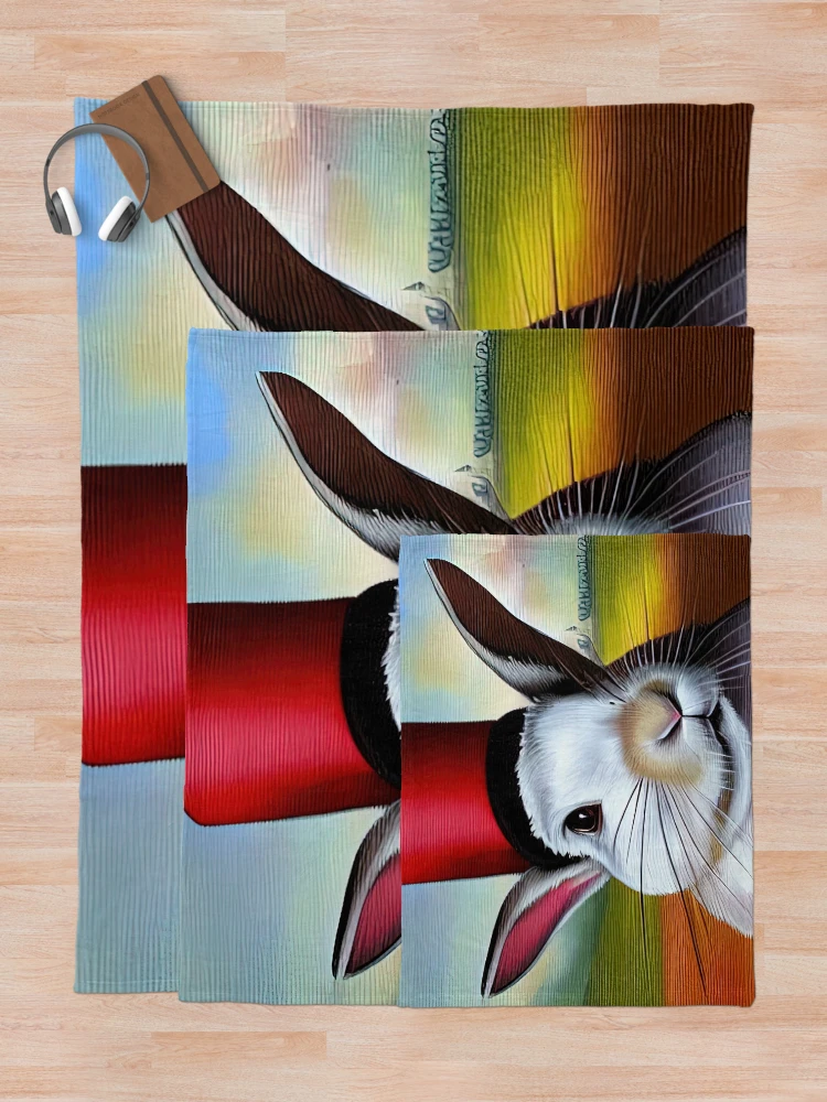 Thumbnail 5 of 6, Throw Blanket, Mr. Rabbit designed and sold by AltenborgMedia.