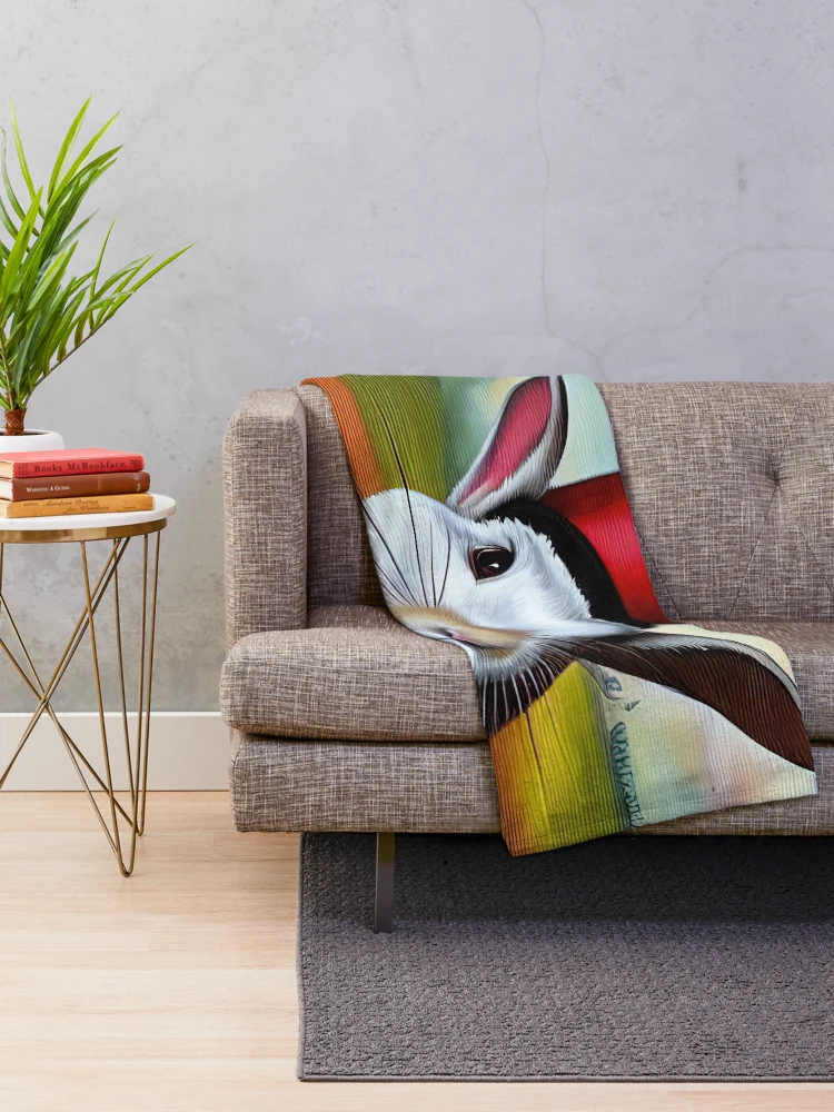Thumbnail 2 of 6, Throw Blanket, Mr. Rabbit designed and sold by AltenborgMedia.