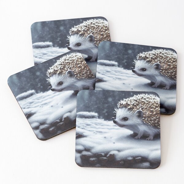 Item preview, Hedgehog in a winter landscape. designed and sold by Maniock.