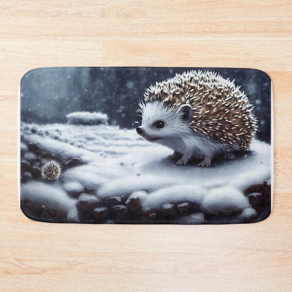 Item preview, Hedgehog in a winter landscape. designed and sold by Maniock.