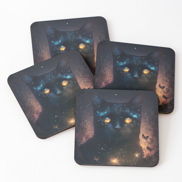 Item preview, Moon The Black Fairy Cat 4  designed and sold by idreamaboutcats.