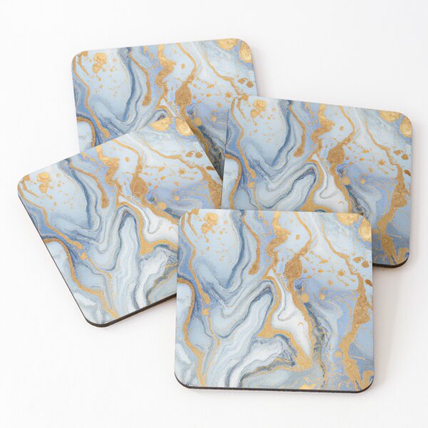 Item preview, Blue, gold and white granite design  designed and sold by brewed-designs.