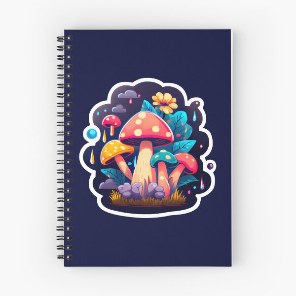 Aperçu de l'œuvre Groupe de champignons magiques de dessin animé créée et vendue par KOTOdesign.