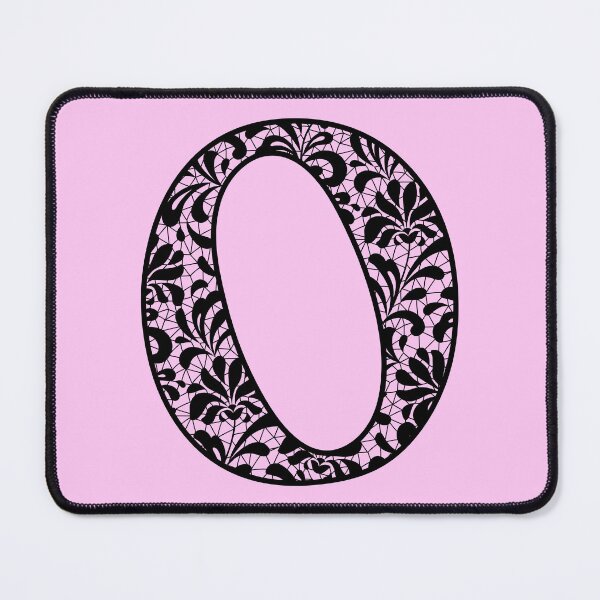 Item preview, The Letter O- Black Lace Botanical Monogram designed and sold by Tasha-design.