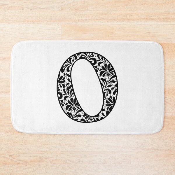 Item preview, The Letter O- Black Lace Botanical Monogram designed and sold by Tasha-design.
