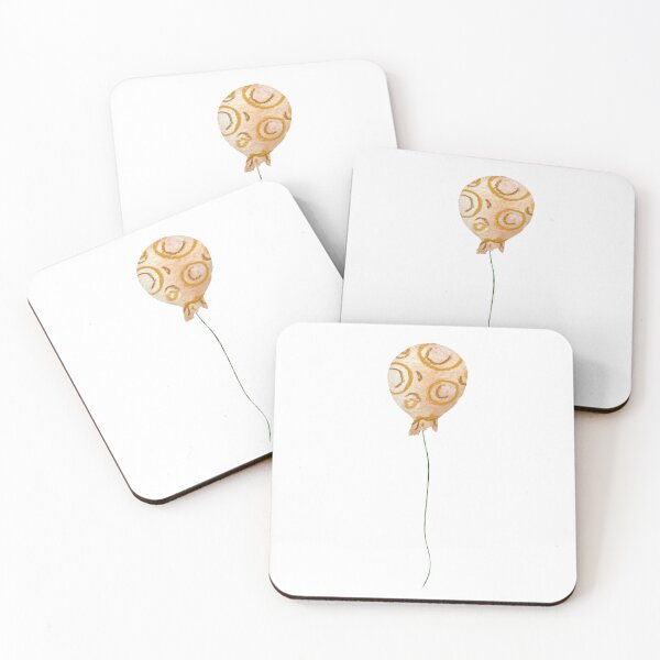 Aperçu de l'œuvre Balloon beige pastel textured a watercolor sketch créée et vendue par Yana Mustafina | Boho Soulful Designs.