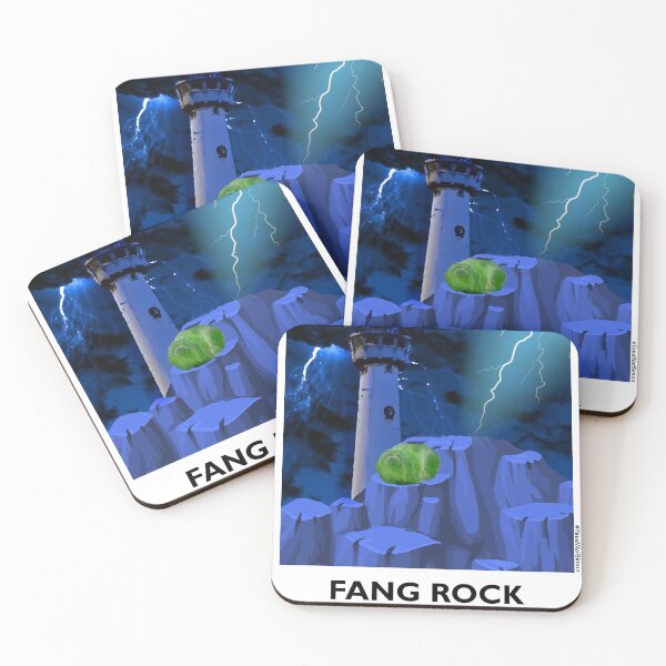 Item preview, Fang Rock Tourist Poster designed and sold by SimonFox.