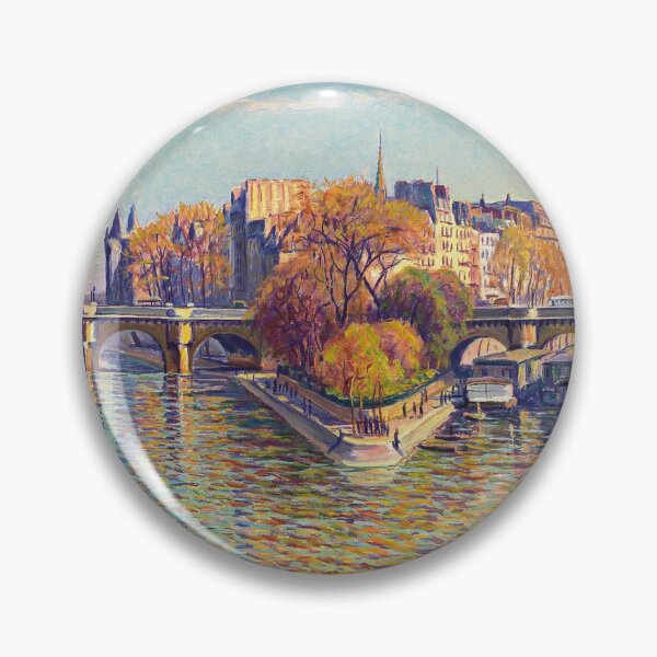 Item preview, Le Pont Neuf in Paris, Beautiful Clear Weather (1940) - Gustave Cariot designed and sold by SALON DES ARTS.