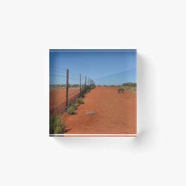 Item preview, Dingo Fence - Cameron's Corner NSW/Qld/SA Australia designed and sold by Bev Woodman.
