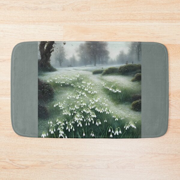 Item preview, Field of January Snowdrops designed and sold by FamiliarPufferfish.